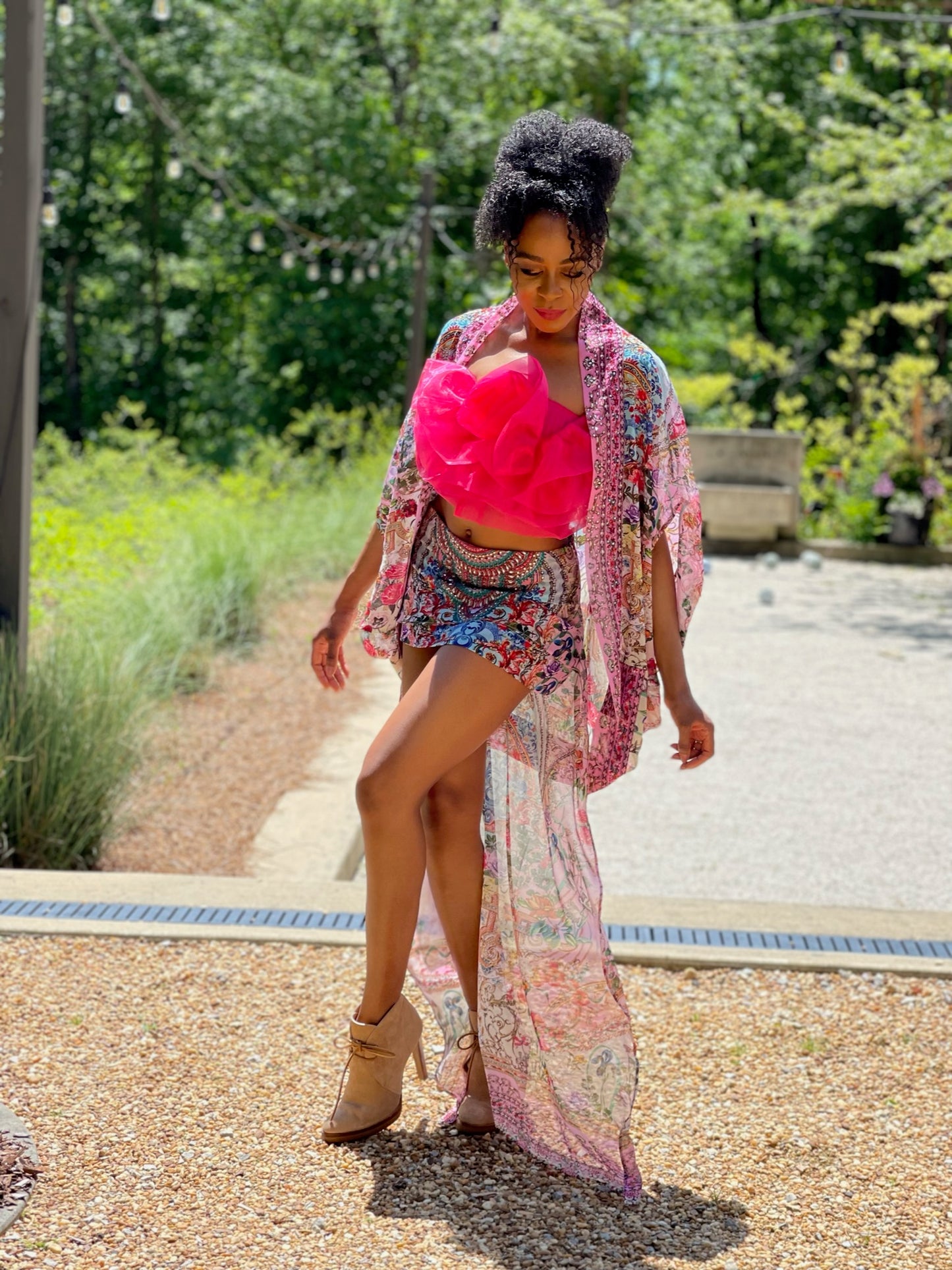 Blakeline Bubble Cape: Pink Lotus