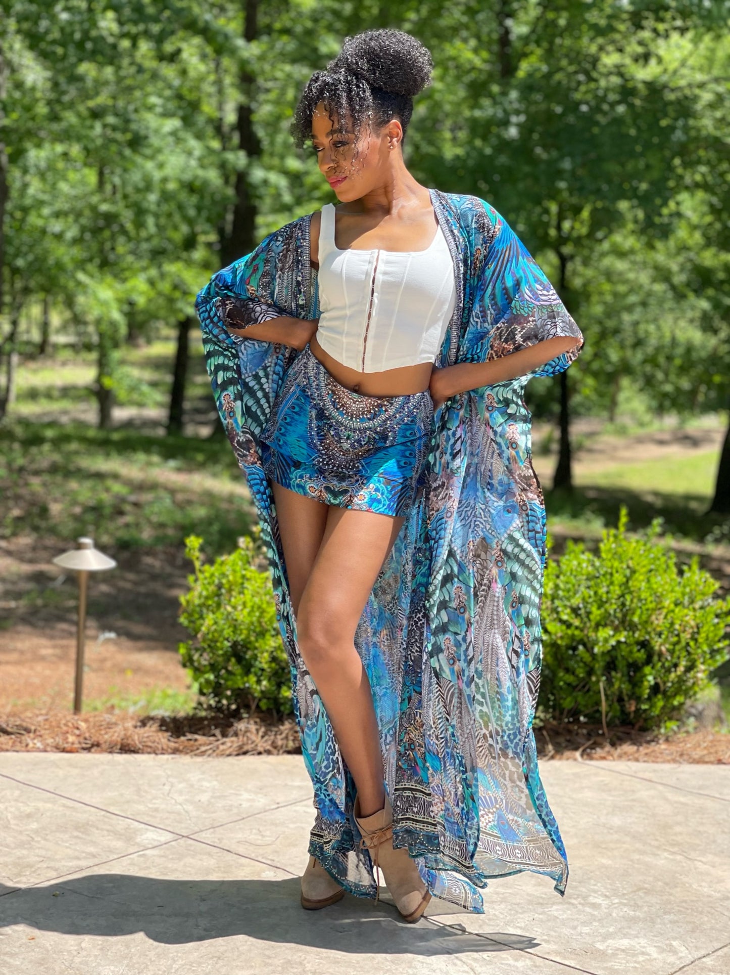 Blakeline Kimono: Sapphire Valley