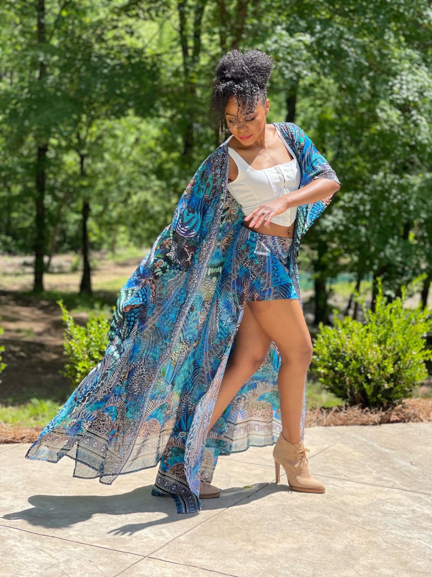 Blakeline Kimono: Sapphire Valley